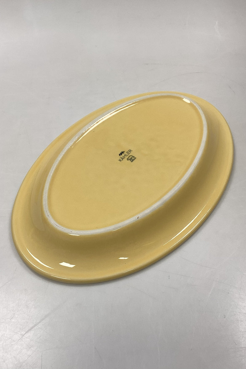 KÄHLER Ursula oval Tallerken i Gul No. 624