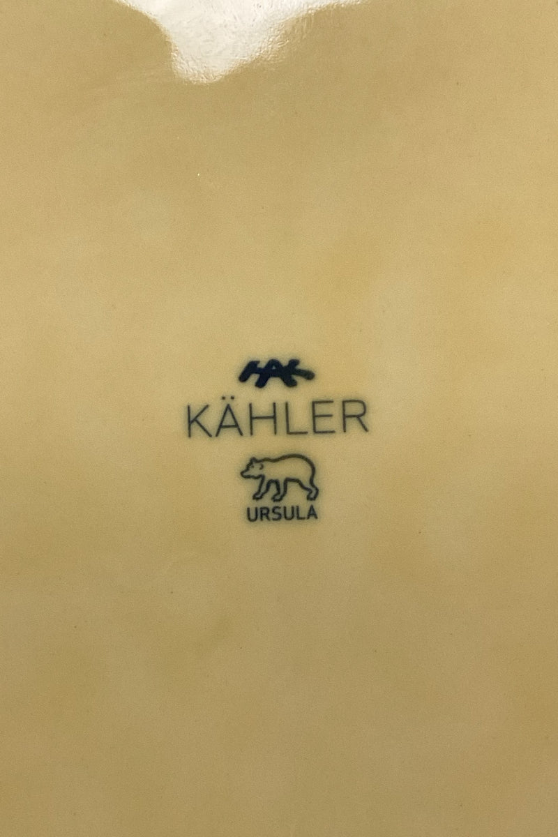 KÄHLER Ursula oval Tallerken i Gul No. 624