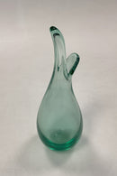 Holmegaard Duckling / Næb-Vase af grønt glas