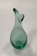 Holmegaard Duckling / Beak Vase of green glass