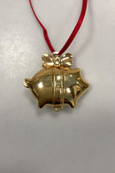 Georg Jensen Golden Christmas Julepynt - Julegris og Hjerte 2003