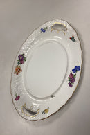 Royal Copenhagen Saksisk Blomst Let Terrin No. 1666 med underfad No. 493/1671