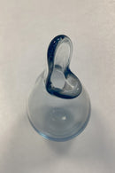 Holmegaard Duckling / Næb-Vase af klart/aquafarvet glas