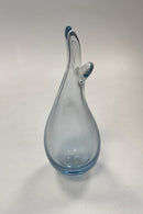 Holmegaard Duckling / Næb-Vase af klart/aquafarvet glas