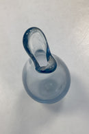 Holmegaard Duckling / Næb-Vase af klart/aquafarvet glas