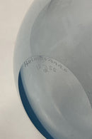 Holmegaard Duckling / Næb-Vase af klart/aquafarvet glas