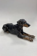Royal Copenhagen Figur af hund - Dobermann No. 22691