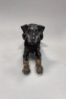 Royal Copenhagen Figur af hund - Dobermann No. 22691