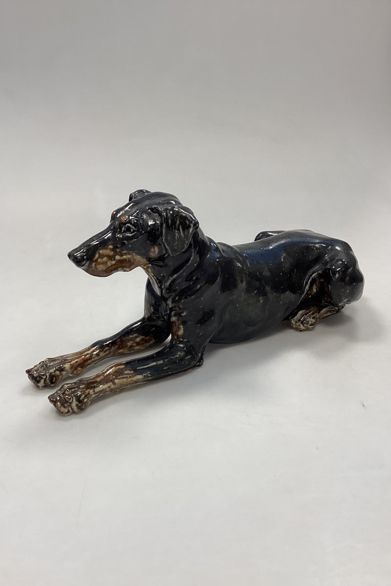 Royal Copenhagen Figur af hund - Dobermann No. 22691