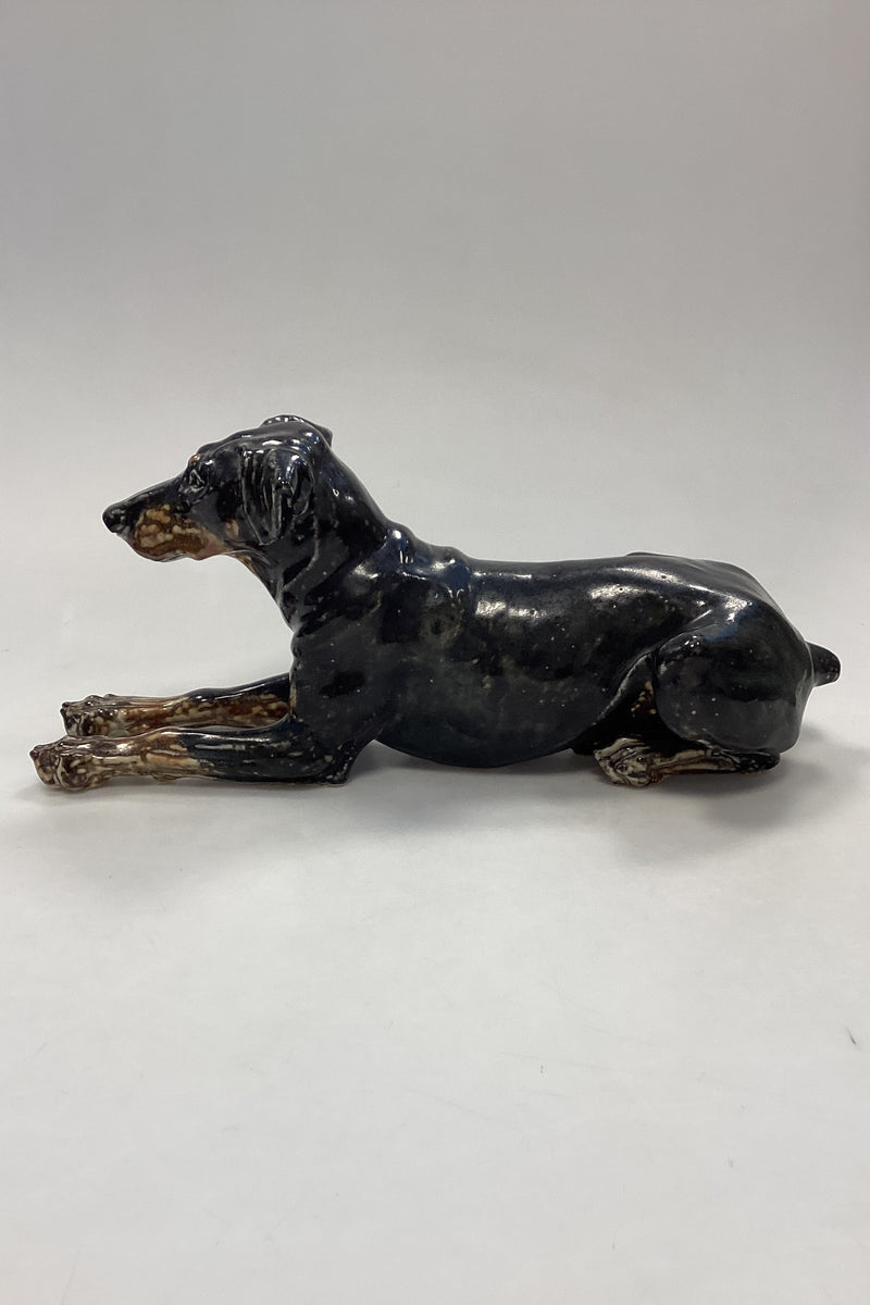 Royal Copenhagen Figur af hund - Dobermann No. 22691