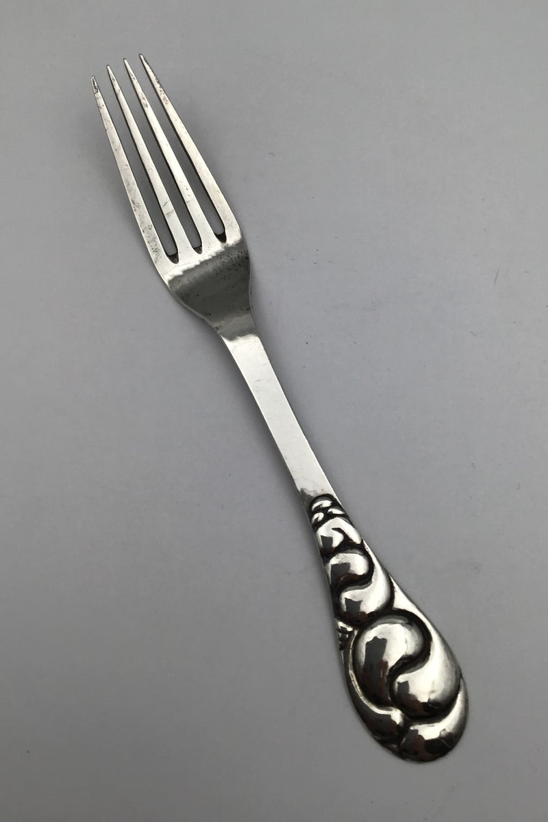 Evald Nielsen Silver No. 4 Silver Dinner Fork