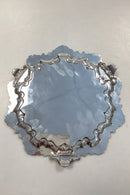 Ornamenteret Engelsk Sølvplet Serveringsbakke med ben