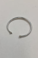 Modern open bangle in Sterling Silver