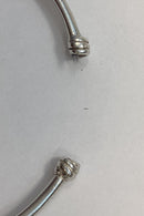 Modern open bangle in Sterling Silver