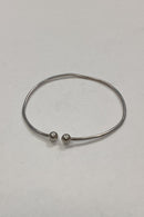 Modern open bangle in Sterling Silver from Randers Silverware Factory
