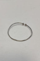 Modern open bangle in Sterling Silver from Randers Silverware Factory