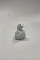 Royal Copenhagen Blanc de Chine Figurine - Mouse on Chestnut No. 63