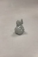 Royal Copenhagen Blanc de Chine Figurine - Mouse on Chestnut No. 63