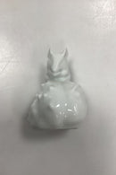 Royal Copenhagen Blanc de Chine Figurine - Mouse on Chestnut No. 63