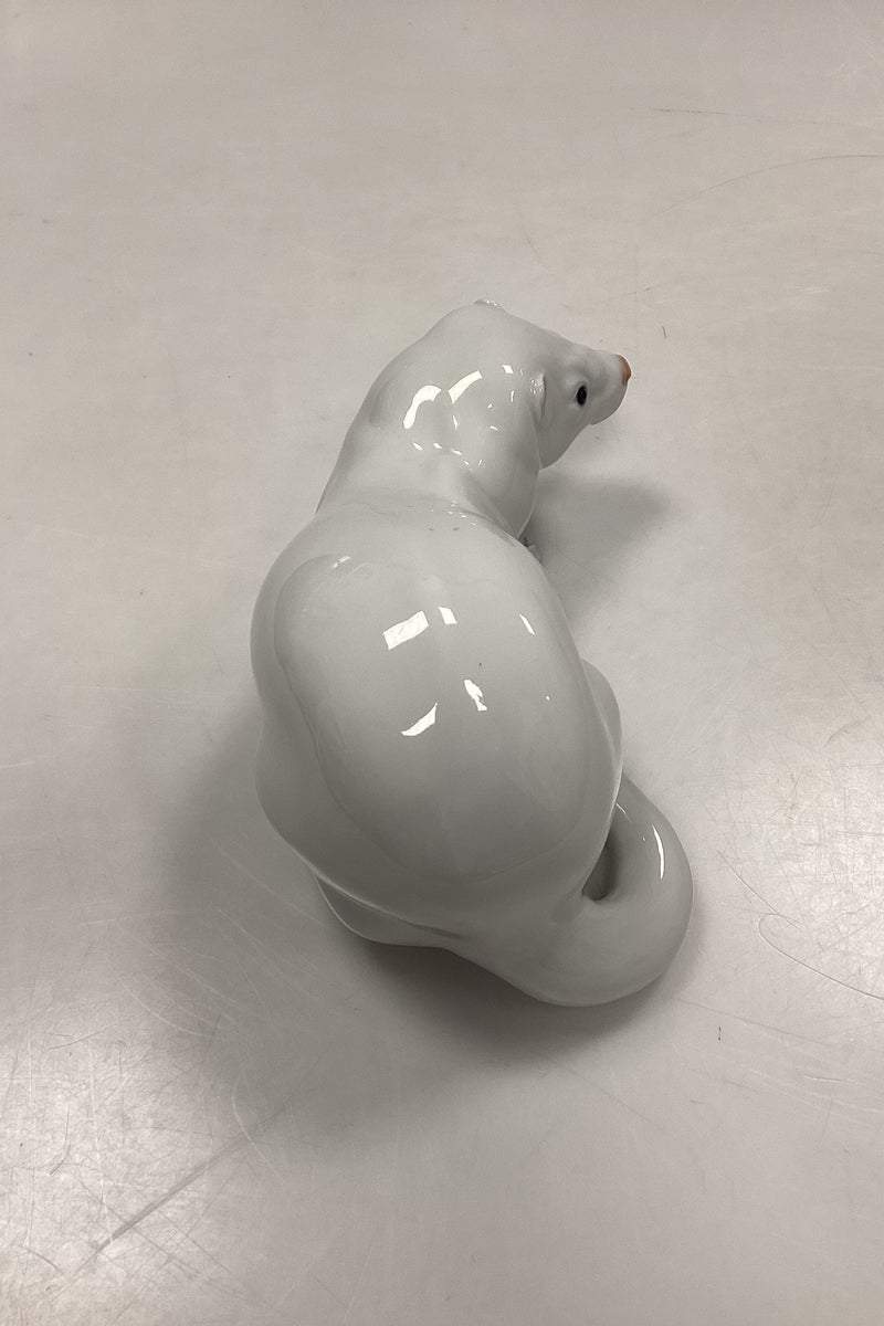Royal Copenhagen Figur af Hvid Mink No. 4654