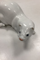 Royal Copenhagen Figur af Hvid Mink No. 4654