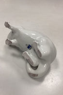 Royal Copenhagen Figur af Hvid Mink No. 4654