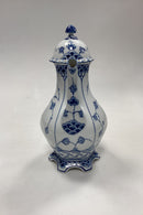 Royal Copenhagen Musselmalet Helblonde sekskantet Kaffekande No. 128