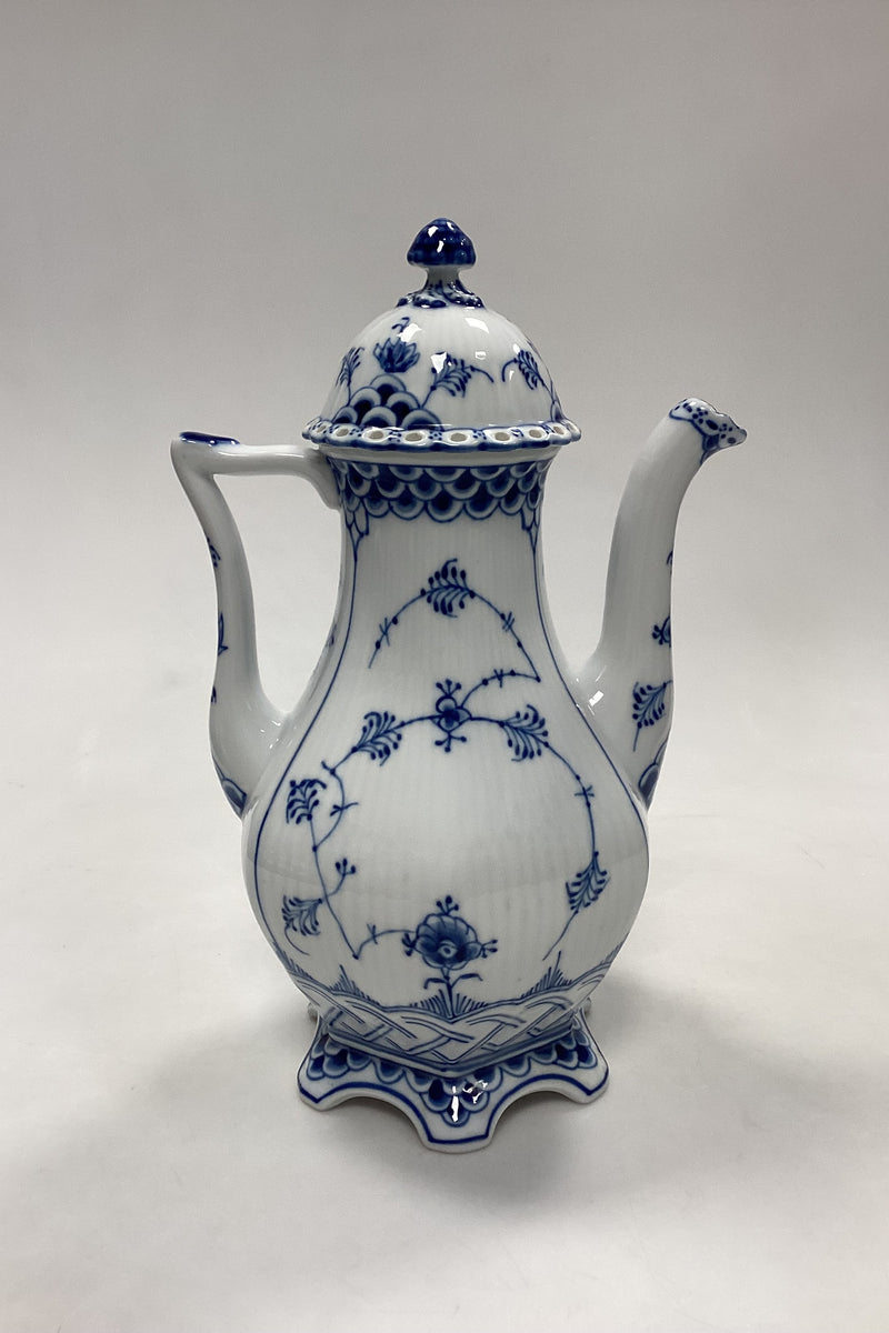 Royal Copenhagen Musselmalet Helblonde sekskantet Kaffekande No. 128