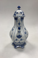 Royal Copenhagen Musselmalet Helblonde sekskantet Kaffekande No. 128