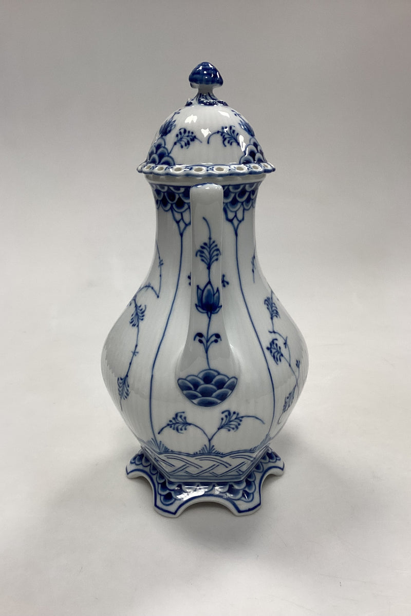 Royal Copenhagen Musselmalet Helblonde sekskantet Kaffekande No. 128