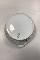 Royal Copenhagen Hvid Flora Danica / Perlestel Frugtskål No. 397