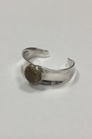 Rudolf Andresen Sterling Silver Open Bangle with Stones