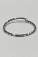 Frits Heiring Sørensen Sterling Silver Bangle with Pearl and Stone