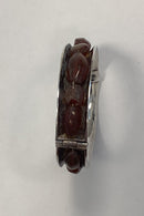 Sterling Silver bracelet embellished with amber