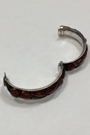 Sterling Silver bracelet embellished with amber