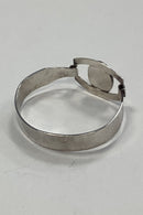 Israeli Bracelet in Sterling Silver with Black Stone