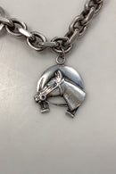 Aarre and Krogh Sterling Silver Arm Chain with Horseshoe Pendant