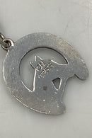 Danish Bismarck bracelet in sterling silver with different pendants