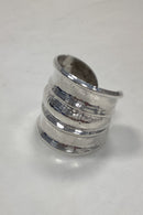 Jacob Hull Silver plated open bangle