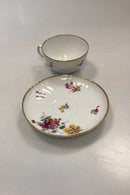 Royal Copenhagen Fuld Saksisk Blomst Stor Tekop No. 1550