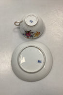 Royal Copenhagen Fuld Saksisk Blomst Stor Tekop No. 1550