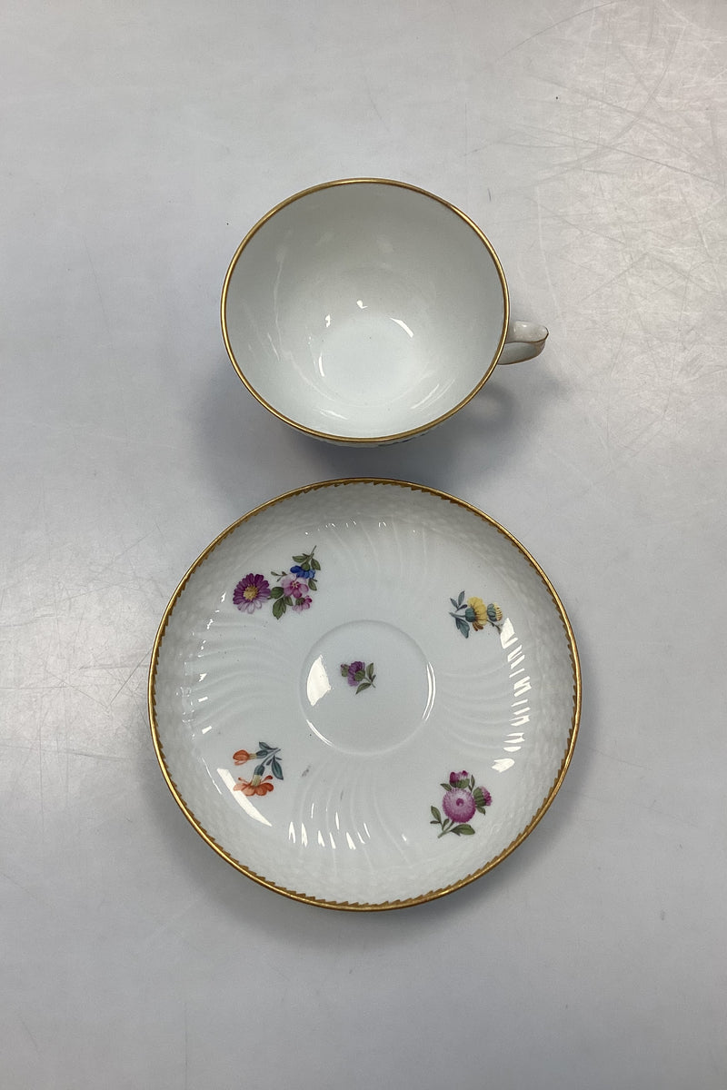 Royal Copenhagen Fuld Saksisk Blomst Tekop No. 1551