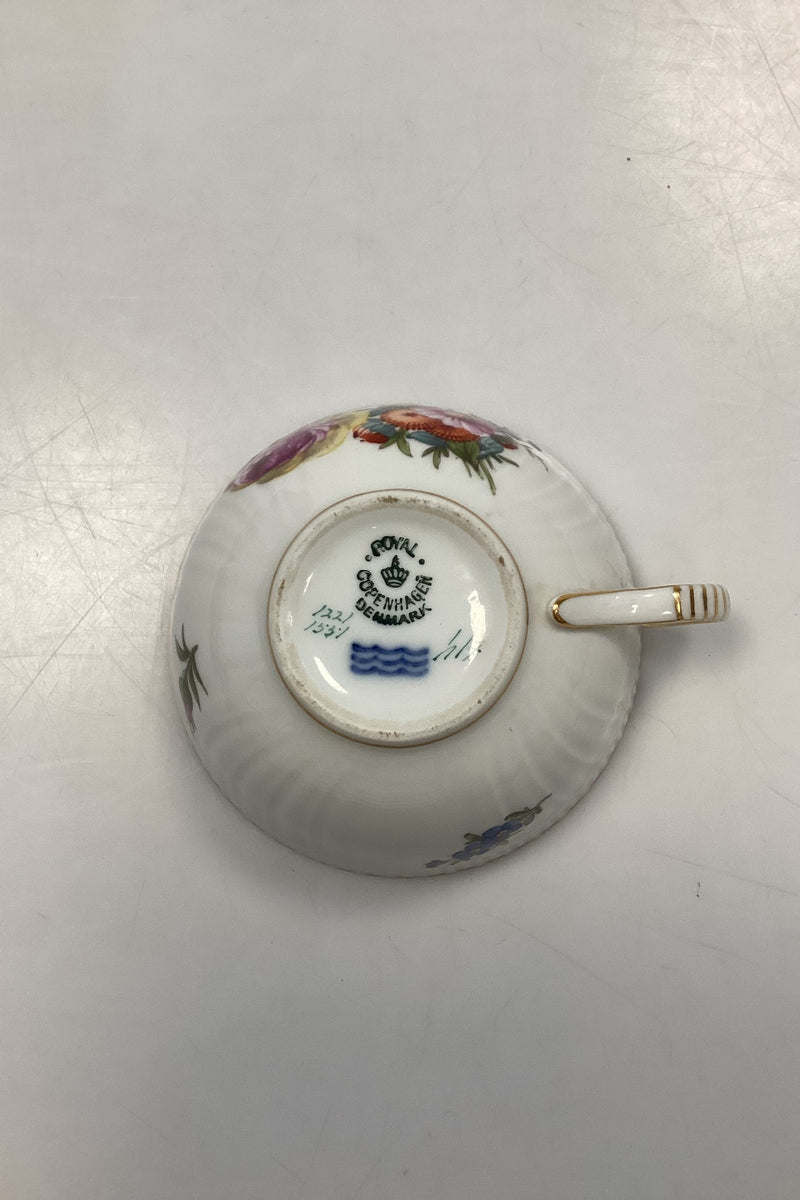 Royal Copenhagen Fuld Saksisk Blomst Tekop No. 1551
