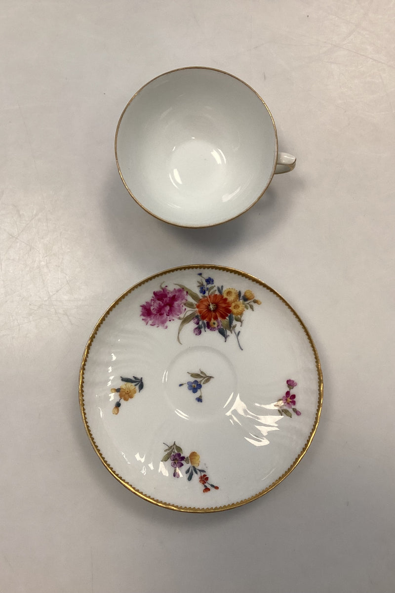 Royal Copenhagen Fuld Saksisk Blomst Lille Tekop