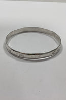 Modern Silver Bangle with Fish Motifs