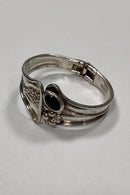 Jacob Hull Silver plated Bracelet with black stone
