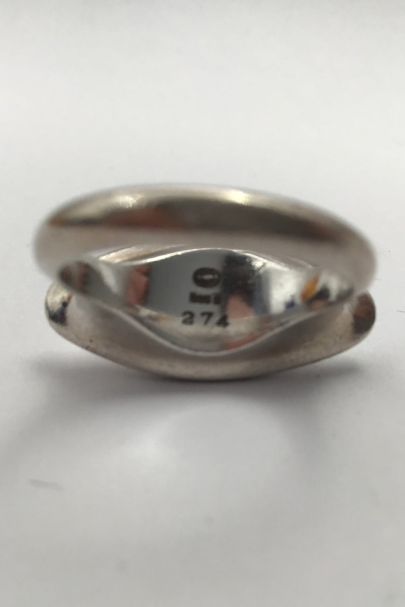 Georg Jensen Sterling Silver Ring No 274 Koppel