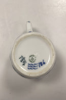 Royal Copenhagen Blue Fluted Plain Mustard jar with lid No. 137