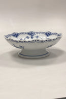 Royal Copenhagen Blue Fluted Half Lace Bowl on foot No. 511