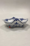 Royal Copenhagen Blue Fluted Half Lace Mussel dish No. 556